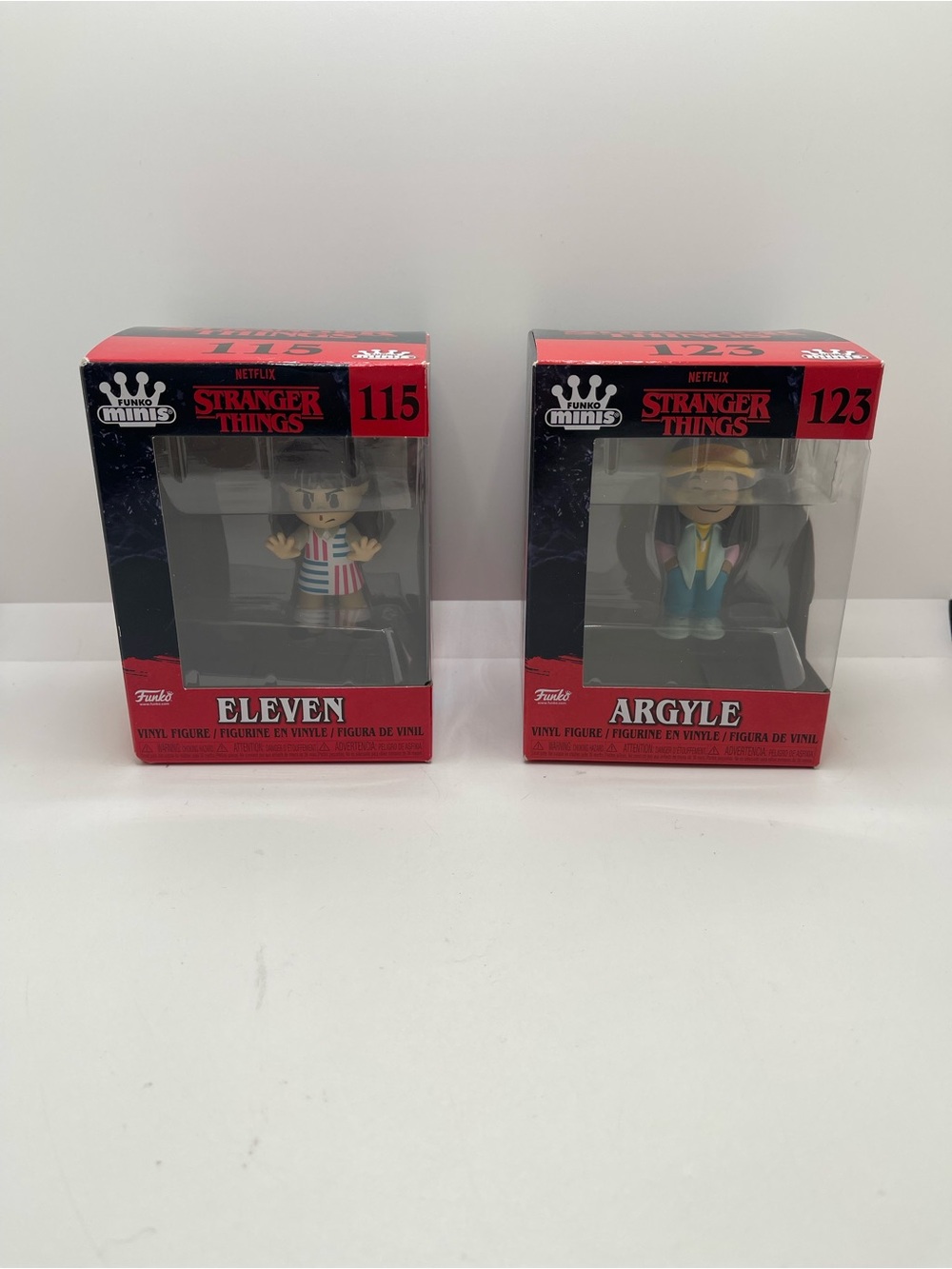 Funko Minis Stranger Things Lot Season 4 # 115 & 123 Eleven Argyle